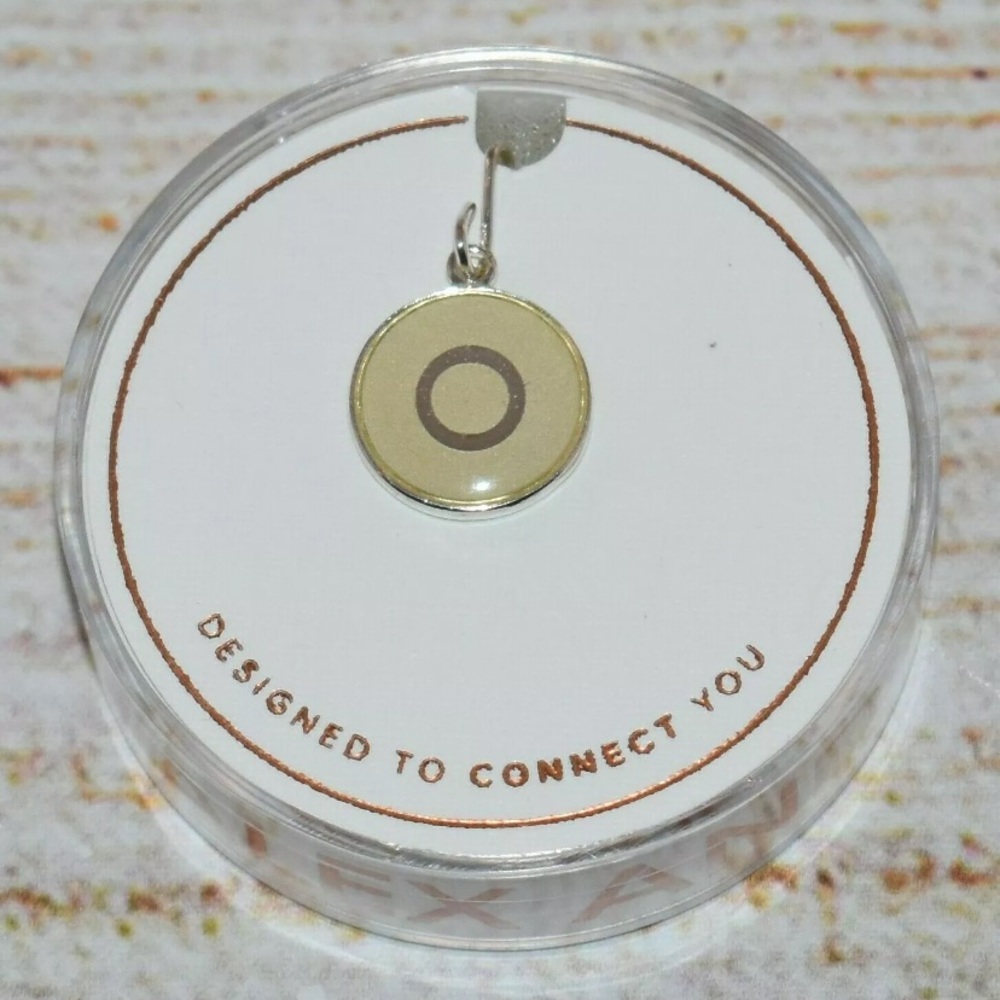 New Alex and Ani Silver Letter o Necklace Charm